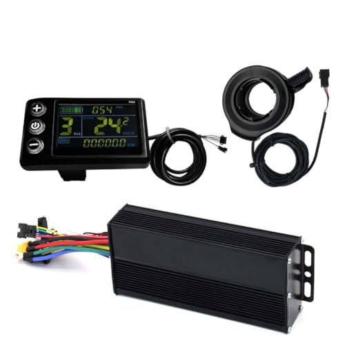 PAGJHRFJG DREI- Ebike Sinus Controller 40A 36V/48V/52V mit S866 LCD Farbdisplay SM Anschluss 2000W Motor von PAGJHRFJG