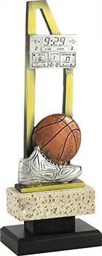 PALLART 7484 – 2 Sportlicher Trophäe mit Design Basket Zwei Balken, Gold, Einheitsgröße von PALLART