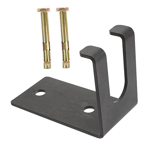 PAMINGONO 1 Satz Langhantel-Aufbewahrungsregal wandmontierter Hantelständer Halter für hantelstangen Dumbbell Rack hantelscheibenständer hanteln Langhantel Zubehör Hantelhalter Stahl Black von PAMINGONO