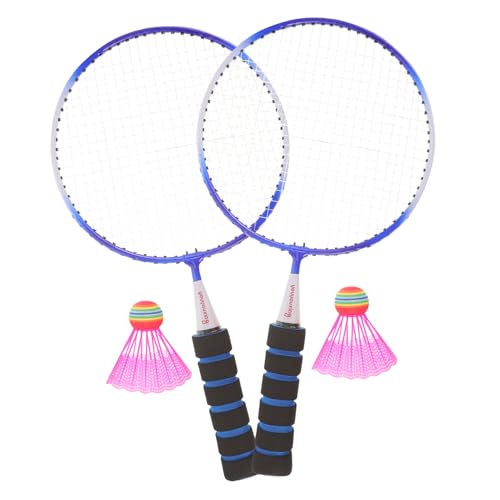 PAMINGONO 1 Satz Leichter Badmintonschläger Freizeitspielzeug Ersatz-Tauchkeschergriff Anzug Badmintonschläger lustiger Fahrradscheinwerfer Kinderbedarf Badminton Schläger Blue von PAMINGONO