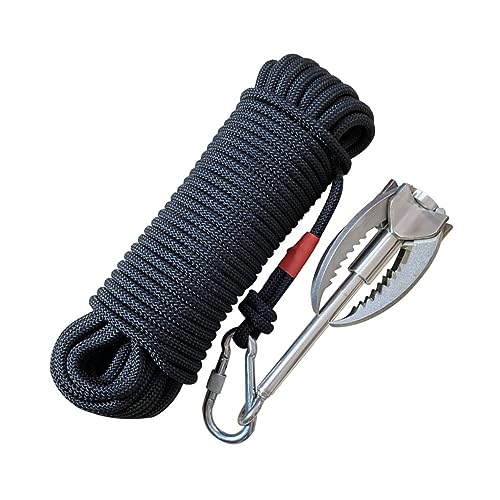 PAMINGONO 1 Set Edelstahl Enterhaken Mit Nylonseil Robuster Survival Claw Für Outdoor Aktivitäten Ideal Zum Angeln Camping Und Für Notfälle von PAMINGONO