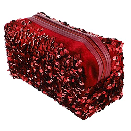 PAMINGONO 1stk Pailletten-Kosmetiktasche Frauen Personalisierte Schminktasche Schwamm Große Kosmetiktasche Glitzer-Kosmetiktasche Glitzer Kulturbeutel Geldbörsen Mini Oxford-Tuch PAMINGONO 1stk Pailletten-Kosmetiktasche Frauen Personalisierte Schminktasche Schwamm Große Kosmetiktasche Glitzer-Kosmetiktasche Glitzer Kulturbeutel Geldbörsen Mini Oxford-Tuch von PAMINGONO