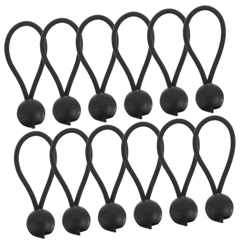 PAMINGONO 20 Stück Robuste 4 Mm Kugel-Bungee-seile, 10 cm Elastisches Seil Mit Kugeln Zur Sicherung Von Planen, Zelten Und Vordächern Beim Outdoor-Camping von PAMINGONO