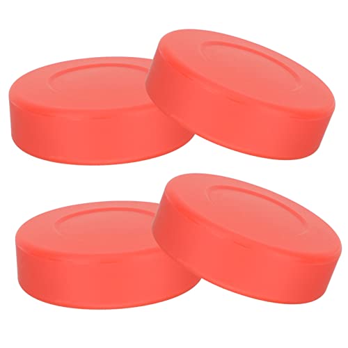 PAMINGONO 4er Set Gummi Eishockey Pucks Für Training Und Übung Strapazierfähiges Eishockey Zubehör Für Optimale Spielleistung Ideal Für Indoor Und Outdoor Aktivitäten von PAMINGONO