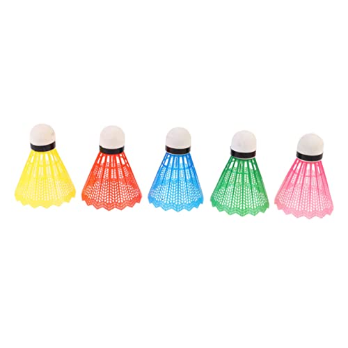 PAMINGONO 6er Set Bunte Badmintonbälle Federbälle Für Outdoor Sport Ideal Für Freizeitaktivitäten Zufällige Farben Perfekt Für Badminton Mit Netz Und Training von PAMINGONO