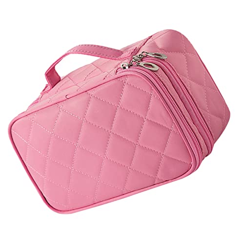 PAMINGONO Doppelter Kosmetikbeutel Für Reisen Große Kapazität Wasserdicht Mit Spiegel Multifunktionale Make up Tasche Ideal Für Damen Und Unterwegs von PAMINGONO