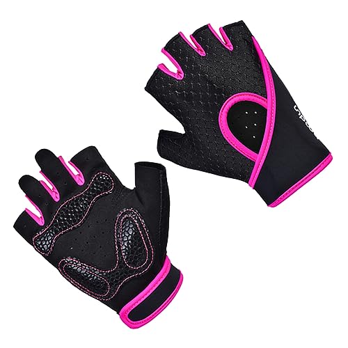 PAMINGONO Fitness Handschuhe Für Yoga Und Pilates rutschfeste Sporthandschuhe Mit Halben Fingern Größe M Und Optimaler Schutz Für Hände Während des Trainings von PAMINGONO