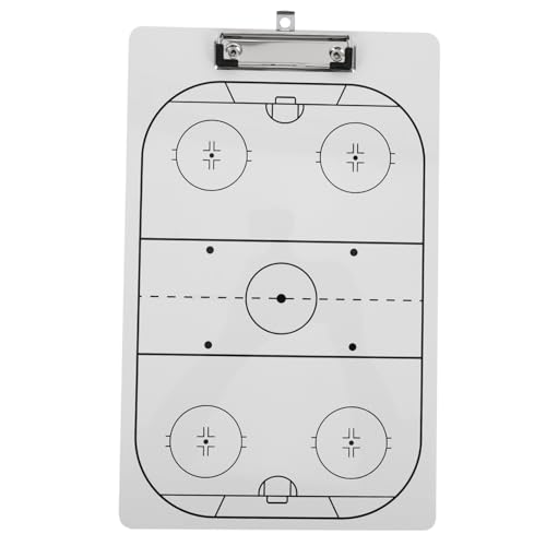 PAMINGONO Hockey Coaching Tafel Trocken Abwischbares Whiteboard Für Trainer Tragbares Hockey Klemmbrett Taktische Markierungstafel Eishockey Trainingsausrüstung von PAMINGONO