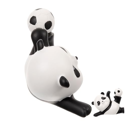 PAMINGONO Kleine Panda Statue Desktop Dekoration Und Gartenfigur Niedliches Panda Ornament Für Kreative Geburtstagsfeiern Und Stilvolle Wohnräume Langlebiges von PAMINGONO