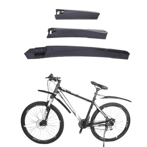 PAMINGONO Schnellwechsel Schutzblech Set Für Mountainbike Und Gravelbike Hochwertiger Spritzschutz Für Vorder Und Hinterrad Langlebig Und Effektiv Gegen Schmutz Und von PAMINGONO