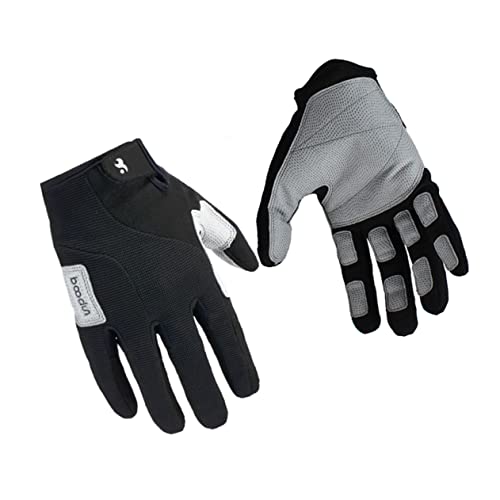 PAMINGONO Vollfinger Kletterhandschuhe Herren rutschfeste Taktische Handschuhe Wander Und Outdoor Sport Handschuhe Größe L Schwarz von PAMINGONO