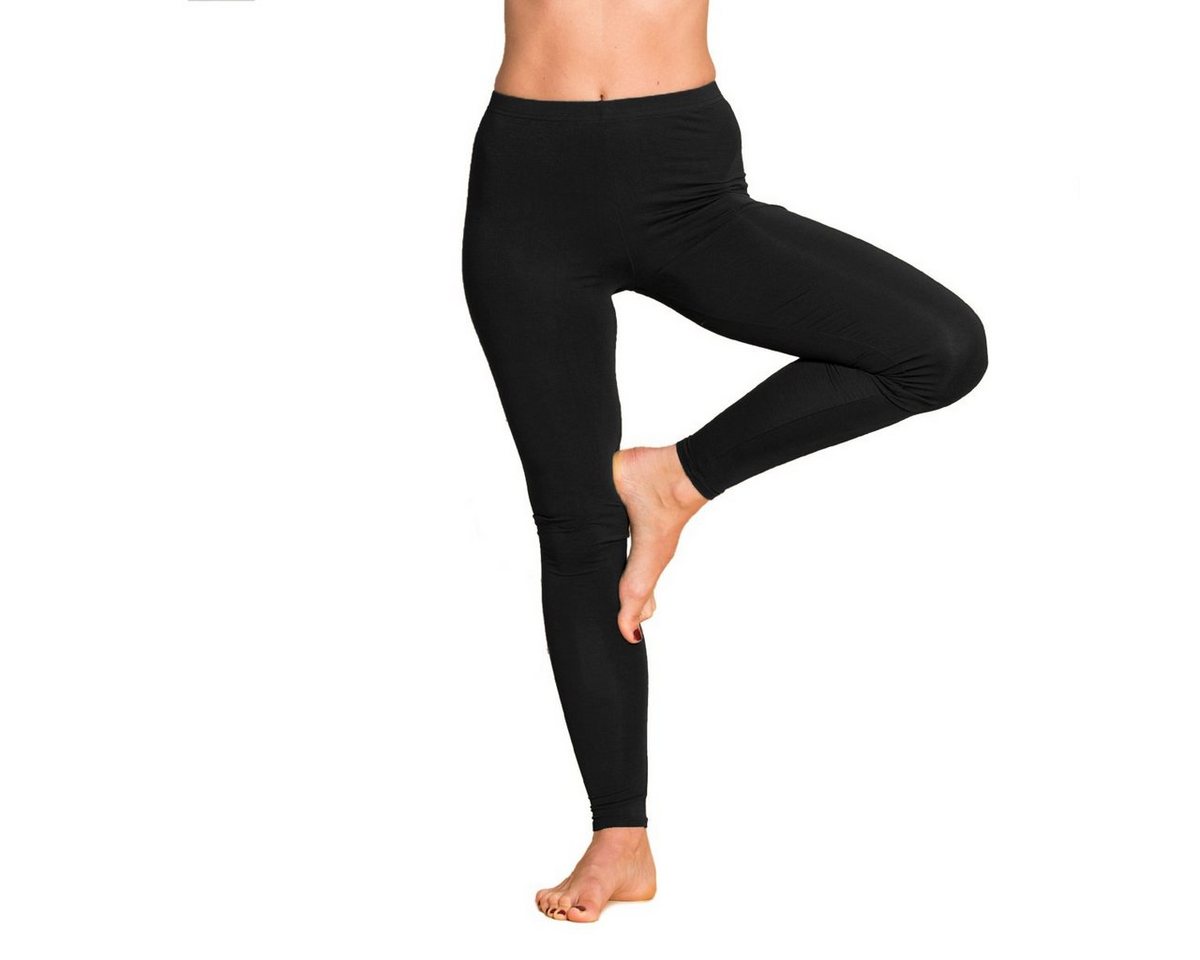 PANASIAM Leggings Einfarbige Leggings aus natürlicher Viskose in leuchtenden Farben Yogaleggings Sporthose Sportleggings lange Leggings von PANASIAM