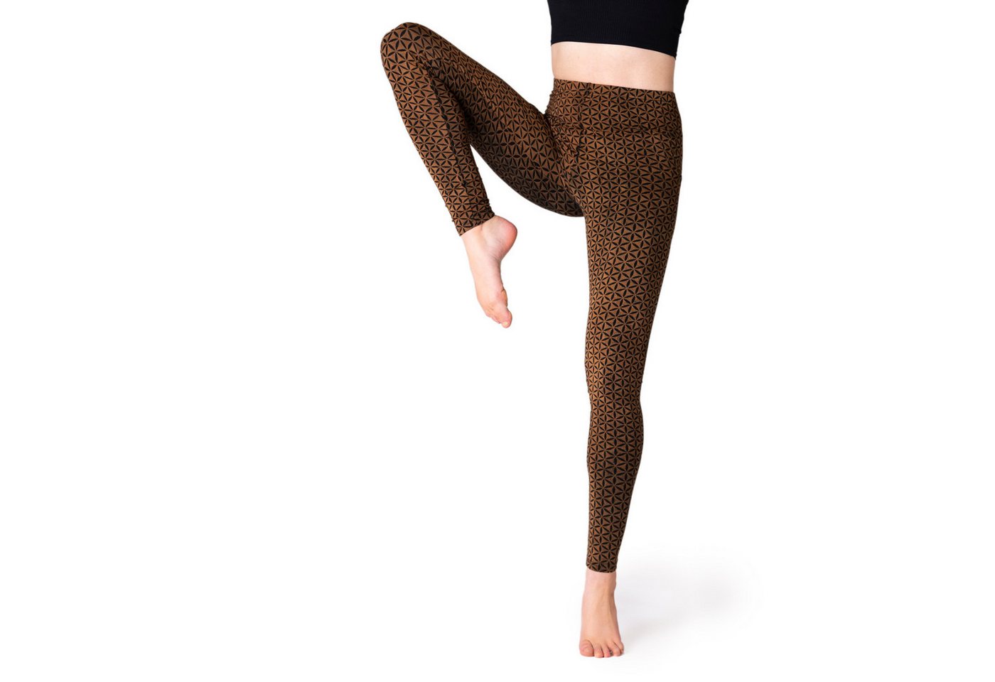 PANASIAM Leggings Unikat Batik Leggings Blume des Lebens handgefertigte lange Leggings aus natürlicher Viskose modern elastisch ideal für Yoga Sport Fitness PANASIAM Leggings Unikat Batik Leggings Blume des Lebens handgefertigte lange Leggings aus natürlicher Viskose modern elastisch ideal für Yoga Sport Fitness von PANASIAM