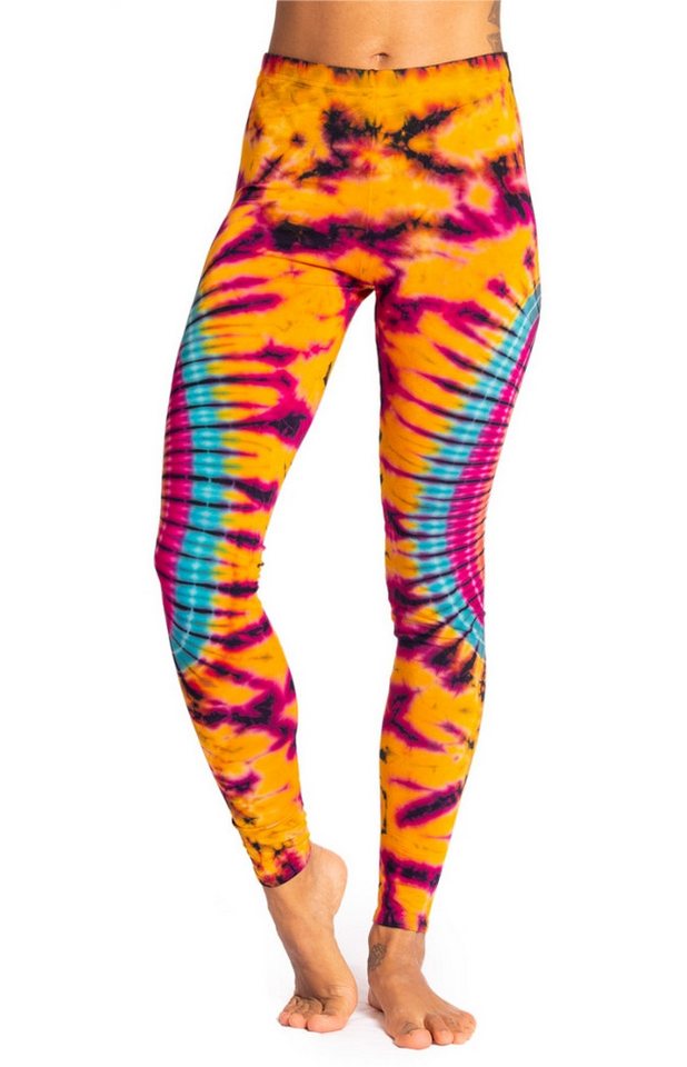 PANASIAM Leggings Unikat Batik Leggings 'Sonne' aus natürlicher Viskose Goa Hose im Batik Look Yogaleggings Sporthose Sportleggings lange Leggings PANASIAM Leggings Unikat Batik Leggings 'Sonne' aus natürlicher Viskose Goa Hose im Batik Look Yogaleggings Sporthose Sportleggings lange Leggings von PANASIAM