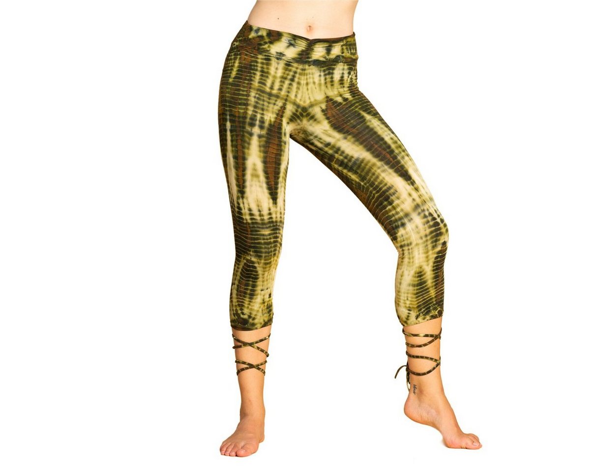 PANASIAM Leggings Unikat Lace-up Batik 3/4 Leggings aus natürlicher Viskose Tiedye Batik alternative Hippie Leggings Yogaleggings Sportleggings mit Schnürung PANASIAM Leggings Unikat Lace-up Batik 3/4 Leggings aus natürlicher Viskose Tiedye Batik alternative Hippie Leggings Yogaleggings Sportleggings mit Schnürung von PANASIAM