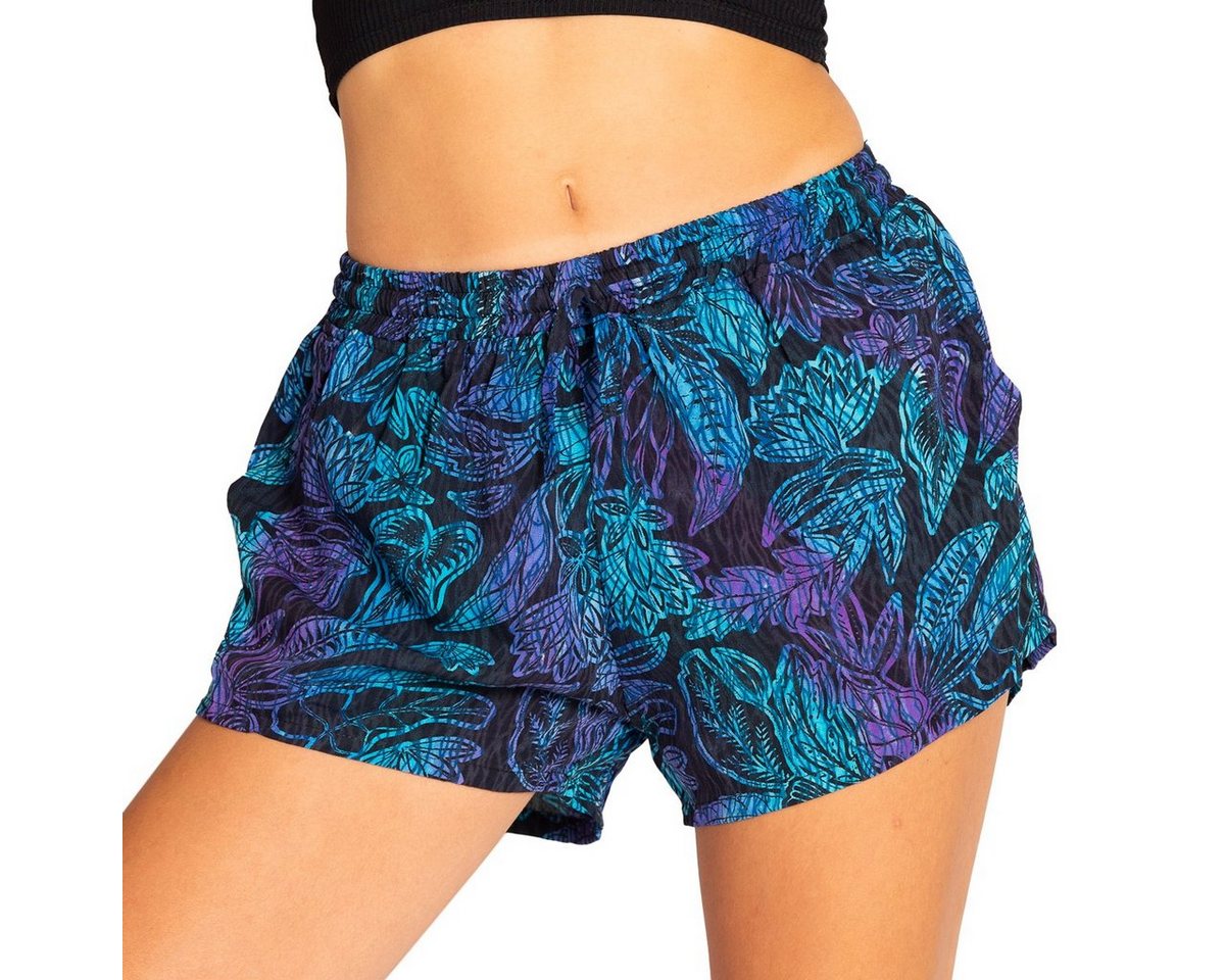 PANASIAM Strandshorts Damen Shorts Wachsbatik für Strand Yoga oder Meditation farbecht und angenehm zu Tragen Relaxshorts Damenshorts kurze Sporthose von PANASIAM