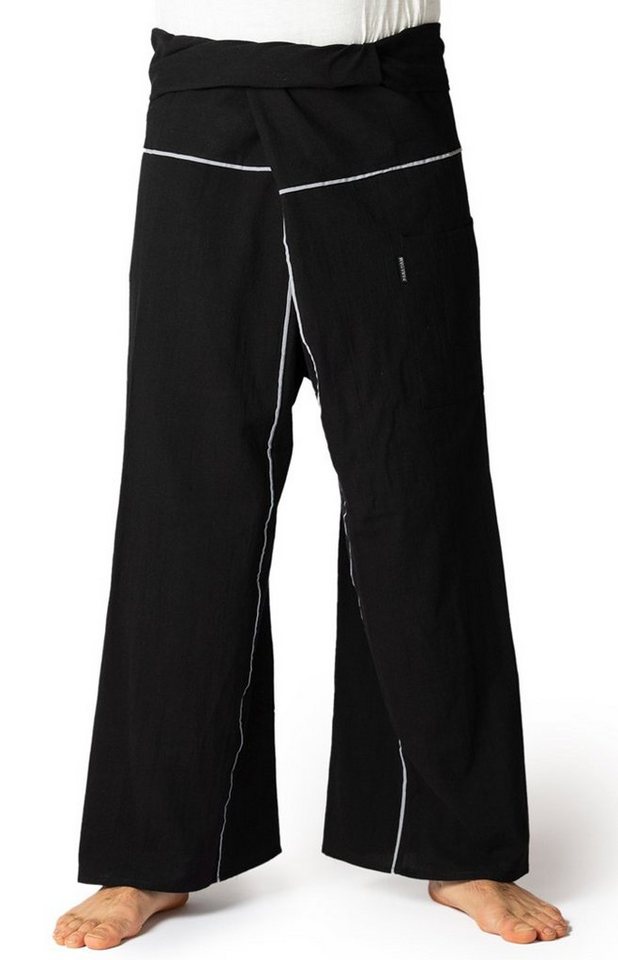PANASIAM Wellnesshose Thai Fischerhose Stripe bequeme Unisex Wickelhose aus Baumwolle als Yogahose Freizeithose Relaxhose loose fit PANASIAM Wellnesshose Thai Fischerhose Stripe bequeme Unisex Wickelhose aus Baumwolle als Yogahose Freizeithose Relaxhose loose fit von PANASIAM