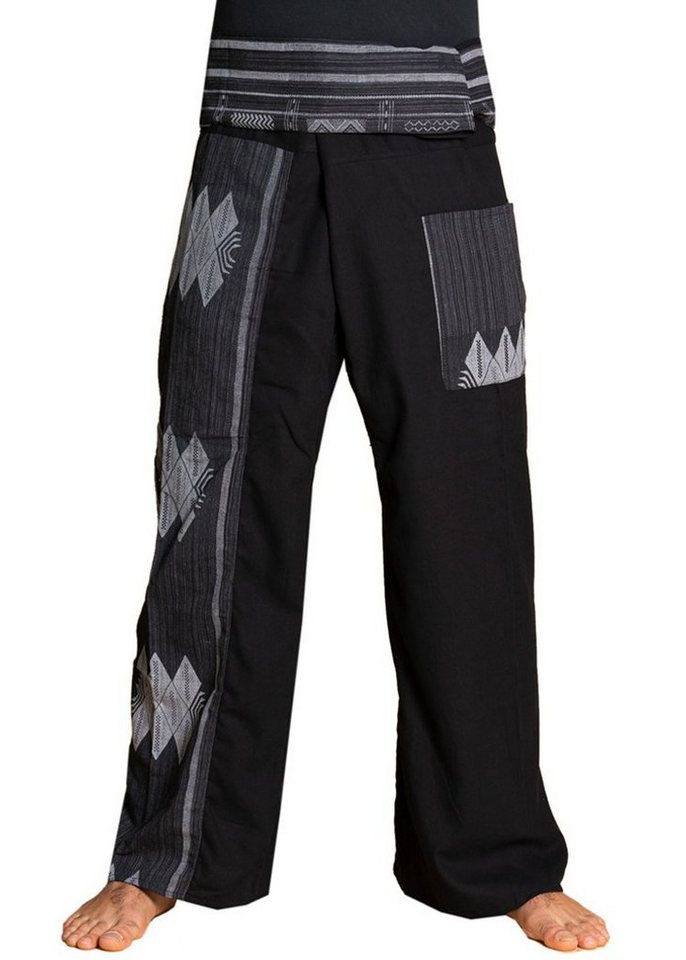 PANASIAM Wellnesshose Thai Fischerhose Webmuster bequeme Unisex Wickelhose aus Baumwolle als Yogahose Freizeithose Relaxhose loose fit PANASIAM Wellnesshose Thai Fischerhose Webmuster bequeme Unisex Wickelhose aus Baumwolle als Yogahose Freizeithose Relaxhose loose fit von PANASIAM