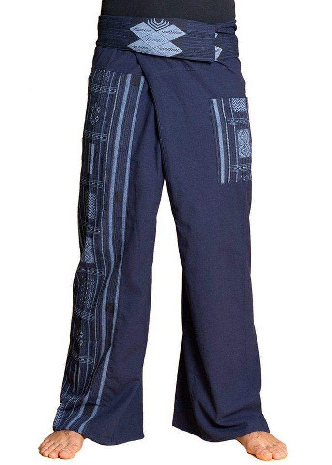 PANASIAM Wellnesshose Thai Fischerhose Webmuster bequeme Unisex Wickelhose aus Baumwolle als Yogahose Freizeithose Relaxhose loose fit PANASIAM Wellnesshose Thai Fischerhose Webmuster bequeme Unisex Wickelhose aus Baumwolle als Yogahose Freizeithose Relaxhose loose fit von PANASIAM