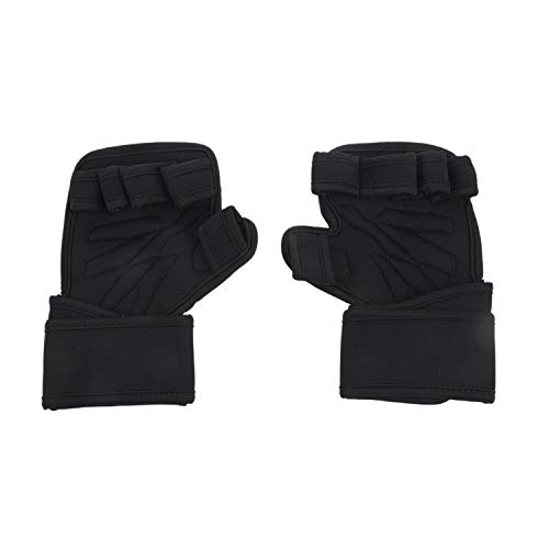 PAPAPI rutschfeste Gewichtheben Fitness Halb Finger Handschuhe Handgelenk Hantel Training Handschuhe MäNner und Frauen Sport Handschuhe M von PAPAPI