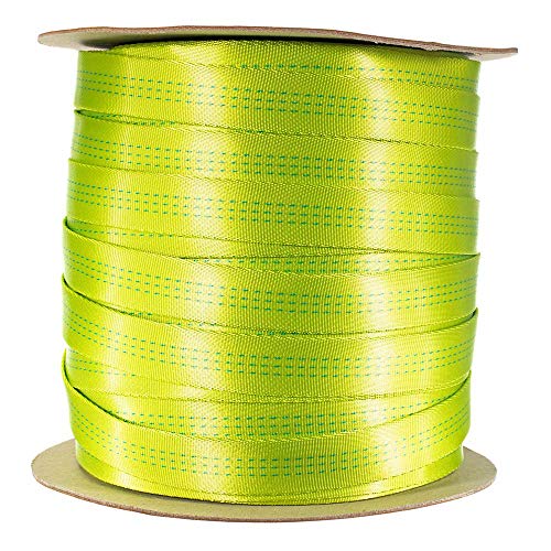 Paracord Planet Rohrförmiges Gurtband, 2,5 cm, Klettergurtband, strapazierfähiges Nylon/Rettungsgeschirr, ideal für den Außenbereich (91 cm, Limettengrün) von PARACORD PLANET