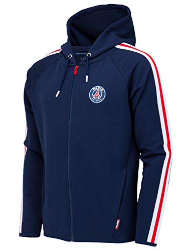 PARIS SAINT-GERMAIN Jacke Sweatshirt mit Kapuze und Reißverschluss PSG Offizielle Kollektion - Kindergröße 8 Jahre von PARIS SAINT-GERMAIN