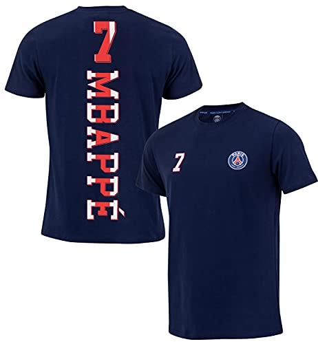 PARIS SAINT GERMAIN T-Shirt Kylian MBAPPE PSG Offizielle Kollektion, S, Blau von PARIS SAINT-GERMAIN