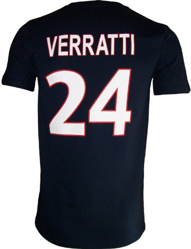 Paris Saint-Germain Jungen-T-Shirt, Marco Verratti, Nr. 24, offizielle Kollektion, Kindergröße 10 Jahre blau von PARIS SAINT-GERMAIN