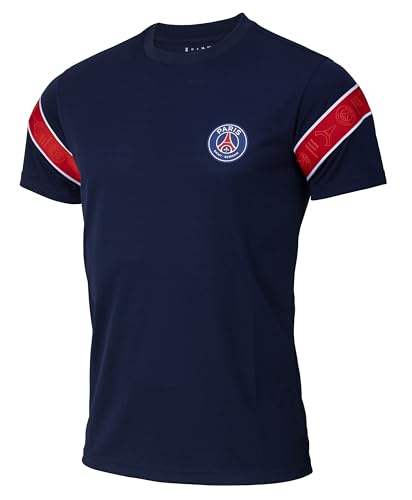 Paris Saint - Germain PSG Fußballtrikot Stripe für Kinder - Größe 116/6 Jahre - Blaues Shirt - Trainingsshirt - Offizielles PSG-Produkt von PARIS SAINT-GERMAIN