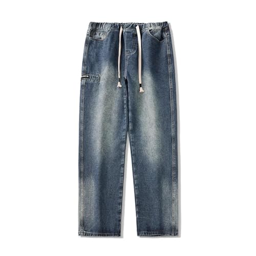 PARWANA Jeans Herren Hose Jeanshose Baggy Pants Herren Jeans Weite Beinhose Für Männer 33 Blau von PARWANA