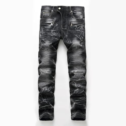 PARWANA Jeans Herren Hose Jeanshose Denim Jeans Herren Übergröße Hose Asia33 Schwarz von PARWANA