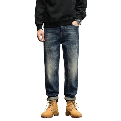 PARWANA Jeans Herren Hose Jeanshose Hip Hop Jeans Für Männer Haremshose Denim 30 Blau von PARWANA