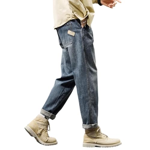 PARWANA Jeans Herren Hose Jeanshose Jeans Für Männer Baggy Pants Loose Fit Haremshose Übergröße 40 Huaijiulan von PARWANA