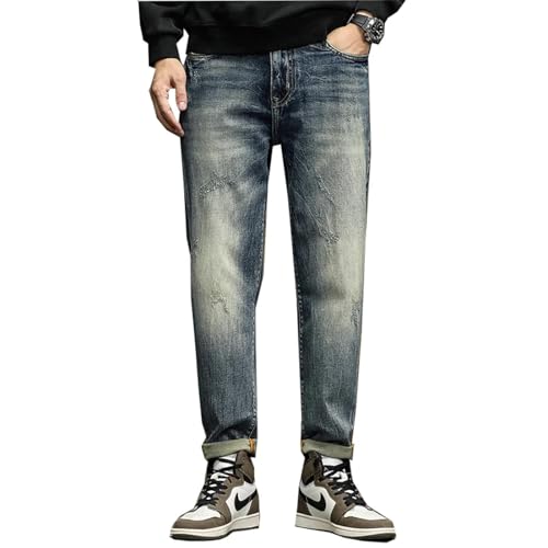 PARWANA Jeans Herren Hose Jeanshose Lockere Jeanshose Herren Stretch Haremshose 28 Blau von PARWANA