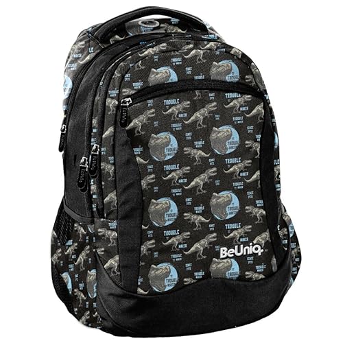 PASO BU22DO-2808, Schulrucksack BeUniq DINO, Multicolor von PASO