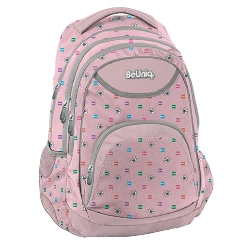 PASO BU22PK-2708, Schulrucksack BeUniq PINK, Pink PASO BU22PK-2708, Schulrucksack BeUniq PINK, Pink von PASO