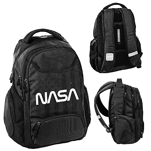 PASO BU23NA-2908, Schulrucksack NASA BeUniq, Black PASO BU23NA-2908, Schulrucksack NASA BeUniq, Black von PASO