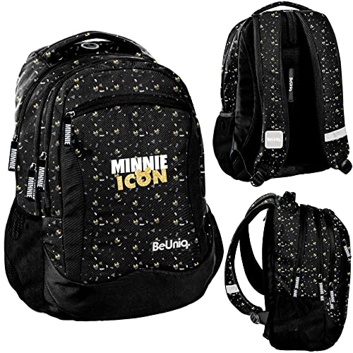 PASO DM22JJ-2808, Schulrucksack BeUniq MINNIE GOLD, Multicolor von PASO