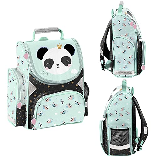 PASO Panda Bear School Backpack, Mint, M, Mint, M PASO Panda Bear School Backpack, Mint, M, Mint, M von PASO