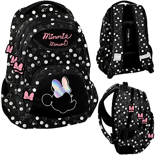 PASO Rucksack mit mehreren Fächern schwarz Minnie PASO Rucksack mit mehreren Fächern schwarz Minnie von PASO