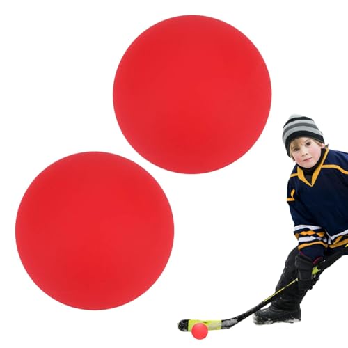 PASSI Roter Hockeyball, Sporthockeyball | Rote Sport-Hockeybälle für Kinder - PVC-Hockeyball für individuelles Training und Eltern-Kind-Interaktion von PASSI