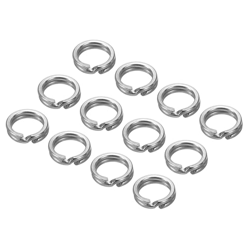 PATIKIL 0,11 x 0,07" Fisch-Sprengringe, 100er Packung Edelstahl-Sprengringe mit doppelt abgeflachten Ringen für Jigging, Trolling, Salzwasser-Terminal-Tackle-Verbindungen PATIKIL 0,11 x 0,07" Fisch-Sprengringe, 100er Packung Edelstahl-Sprengringe mit doppelt abgeflachten Ringen für Jigging, Trolling, Salzwasser-Terminal-Tackle-Verbindungen von PATIKIL