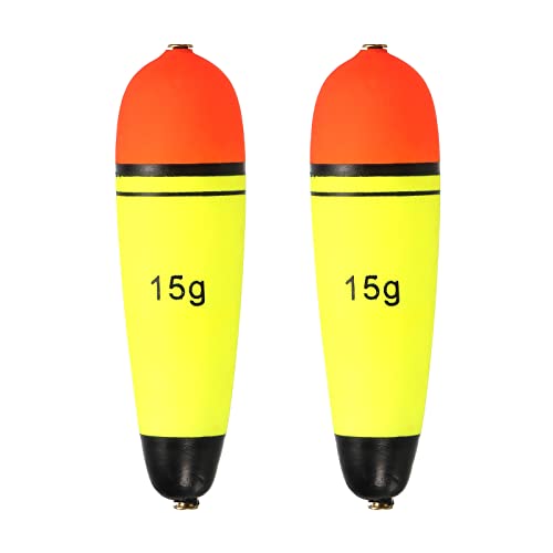 PATIKIL 0.5oz 2Pack Angeln Schlupfbobbern Eva Angeln Schwimmer für Siehe Angeln Süßwasser Gelb PATIKIL 0.5oz 2Pack Angeln Schlupfbobbern Eva Angeln Schwimmer für Siehe Angeln Süßwasser Gelb von PATIKIL