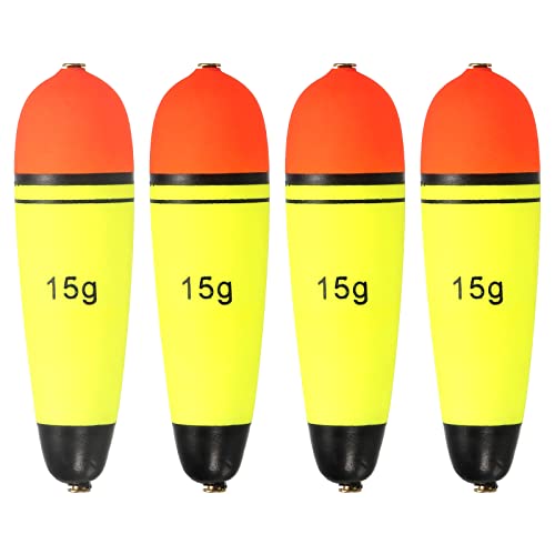 PATIKIL 0.5oz 4Pack Angeln Schlupfbobbern Eva Angeln Schwimmer für Siehe Angeln Süßwasser Gelb PATIKIL 0.5oz 4Pack Angeln Schlupfbobbern Eva Angeln Schwimmer für Siehe Angeln Süßwasser Gelb von PATIKIL