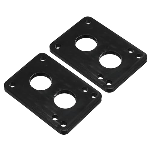 PATIKIL 1/4" Skateboard Riser Pads, 2er Pack PU 3x2 Skateboard Riser Pads Schräge Keil Stoßdämpfer Pads für Skateboard Truck, Schwarz von PATIKIL