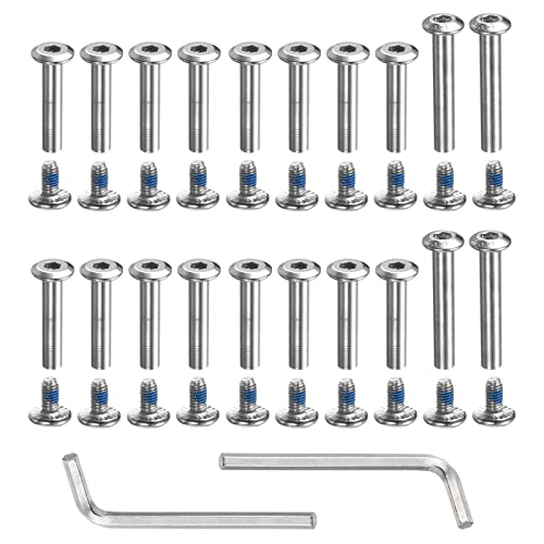 PATIKIL 1 Set Inline Skating Schrauben Reparatursatz Zubehör m Schraubenschlüssel Silber PATIKIL 1 Set Inline Skating Schrauben Reparatursatz Zubehör m Schraubenschlüssel Silber von PATIKIL