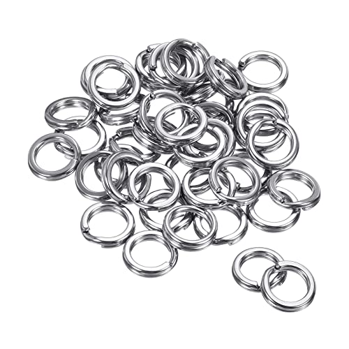 PATIKIL 1.6mmx12mm 50Paket Angeln Spaltringe 304 Edelstahl Doppel Flach Köder Anschluss PATIKIL 1.6mmx12mm 50Paket Angeln Spaltringe 304 Edelstahl Doppel Flach Köder Anschluss von PATIKIL