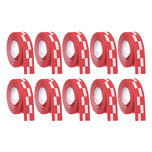 PATIKIL 10 Pack Tischtennis Kantenband Seitenband Kantenschutz Paddelschläger 18" Rot von PATIKIL