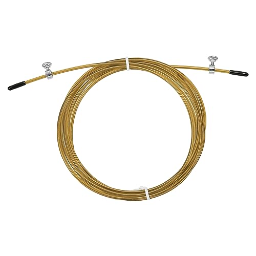 PATIKIL 10Ft Schnellsprung Seil Ersatz Kabel 2.5mm Profi Springseil Stahl Draht Ersatz für Hochgeschwindigkeit Sprungseile Gold Ton von PATIKIL