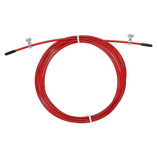 PATIKIL 10Ft Schnellsprung Seil Ersatz Kabel 2.5mm Profi Springseil Stahl Draht Ersatz für Hochgeschwindigkeit Sprungseile Rot von PATIKIL
